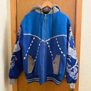 TKS THE KIGU STOP • Anime Streetwear Varsity Style Jacket - Size L